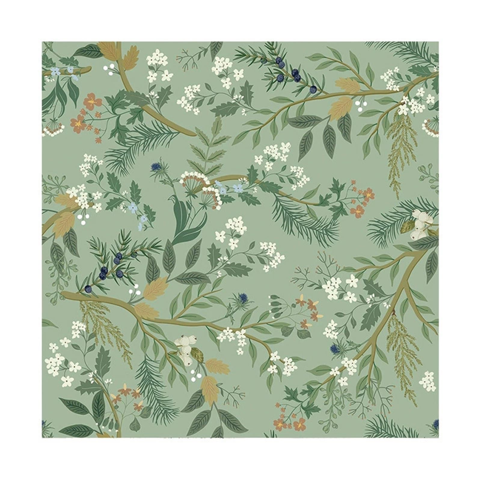 Zynqra I Floral Peel And Stick Wallpaper,Peel And Stick,Vinyl,For Bathroom Bedroom(,L300cm/118.1In*W44cm/17.3In)