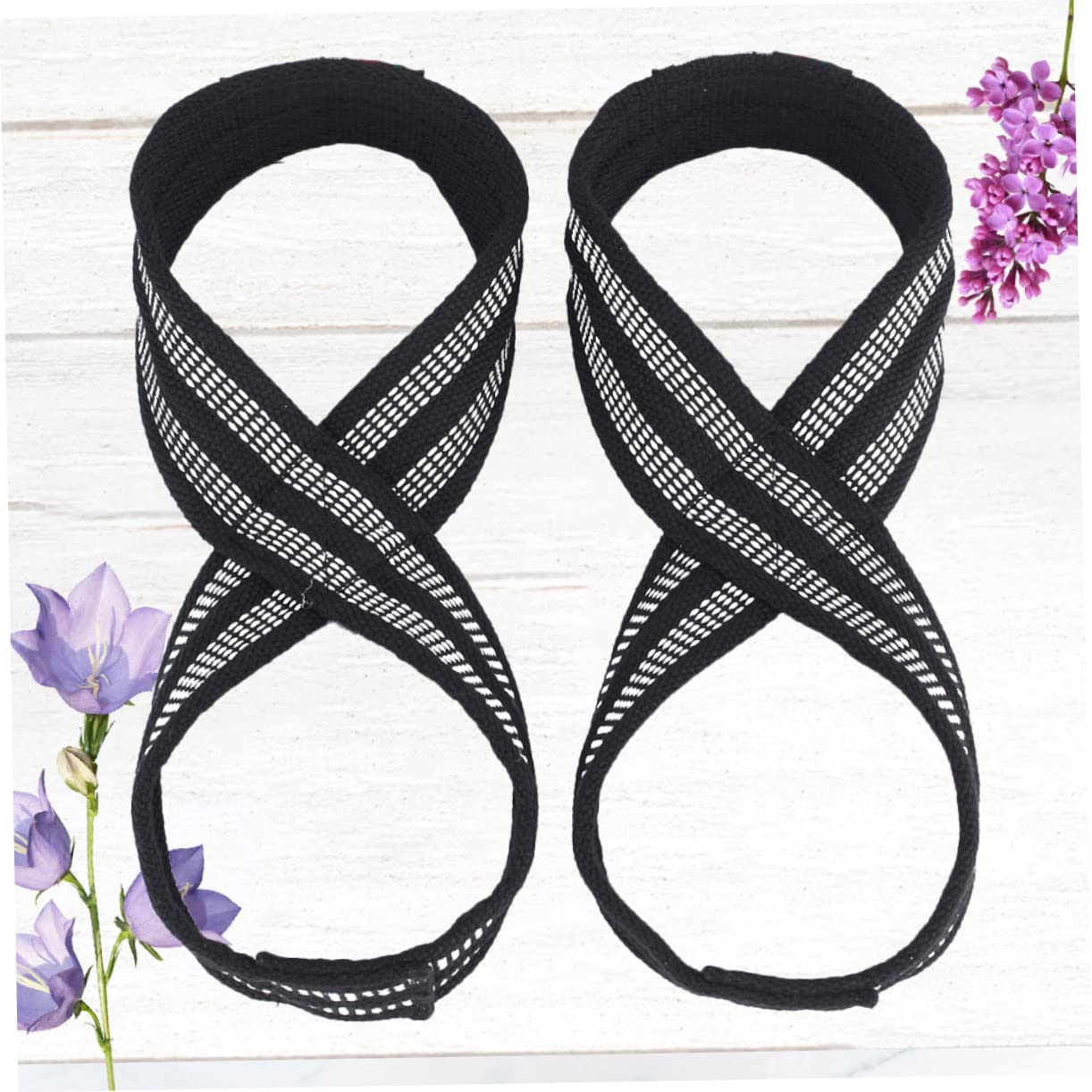 LIOOBO Figure 8 Lifting Straps Deadlift Straps Powerlifting Strongman Cross Training Strong Weightlifting Wrist Straps