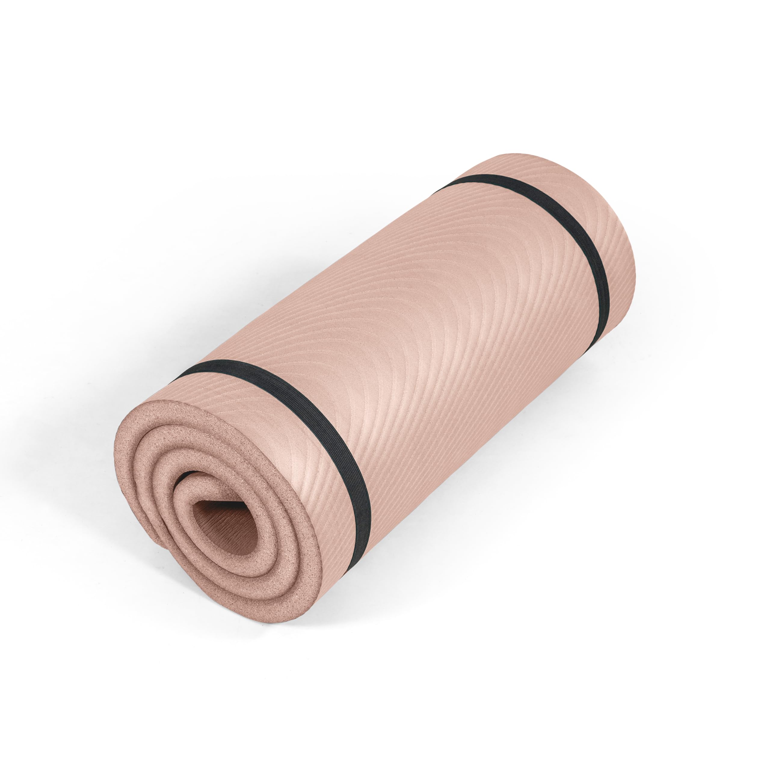 Tone Fitness 1-Inch Thick Yoga Mat | High-Density, Non-slip Exercise Mat with Carrying Strap for Yoga, Pilates, & Home Gym Workouts | Multiple Options