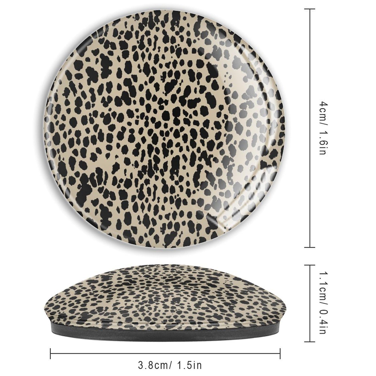 Kühlschrankmagnete mit Leopardenmuster, magnetisch, für Kühlschrank, chinesischer Stil, Glas, starke Magnete, traditionell, lustig, für Schule, Zuhause, Küche, Büro, Lehrer, 4 Stück