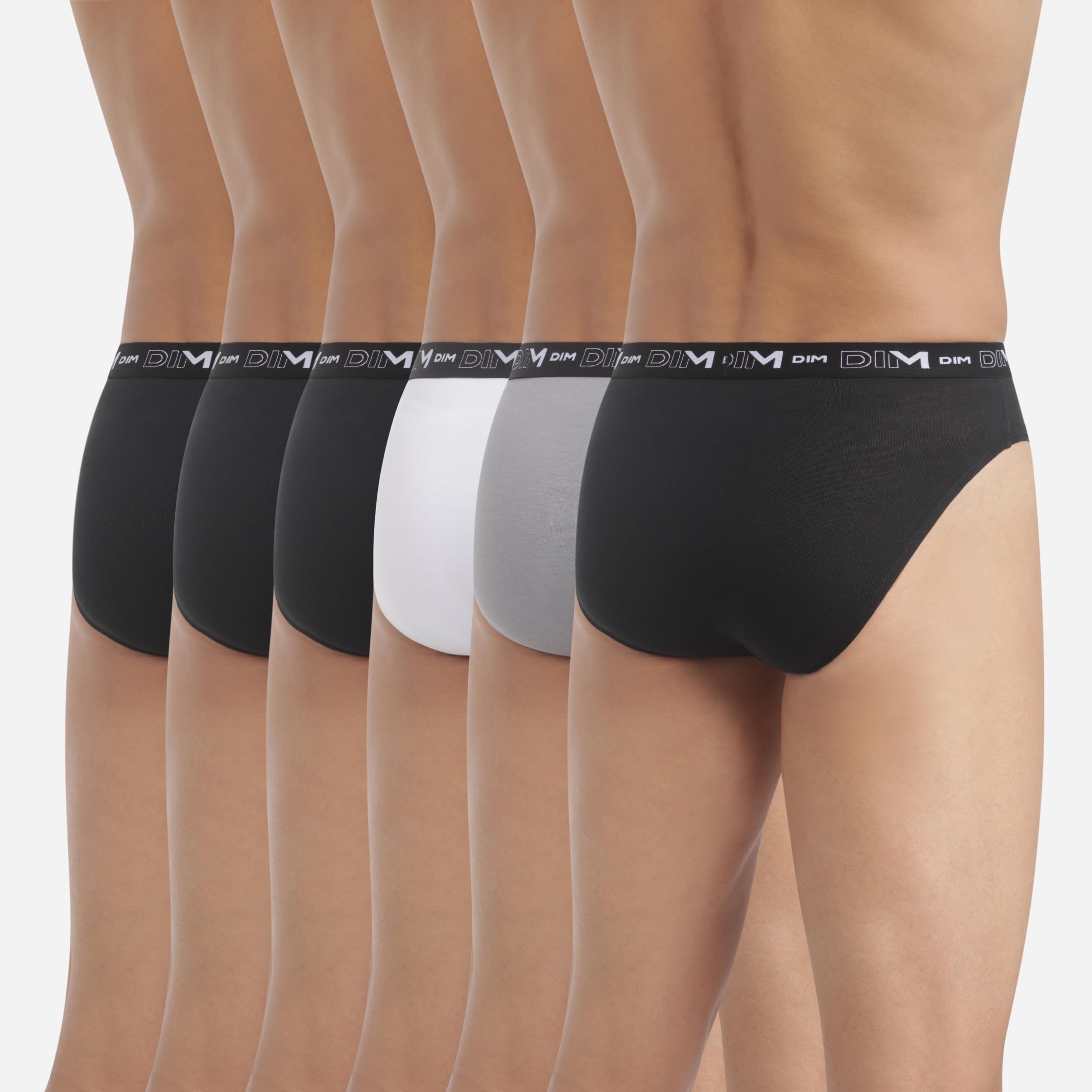DIM Herren Slip 6er Pack | Bequeme Stretch-Baumwolle | Täglicher Halt | Ohne Etikett
