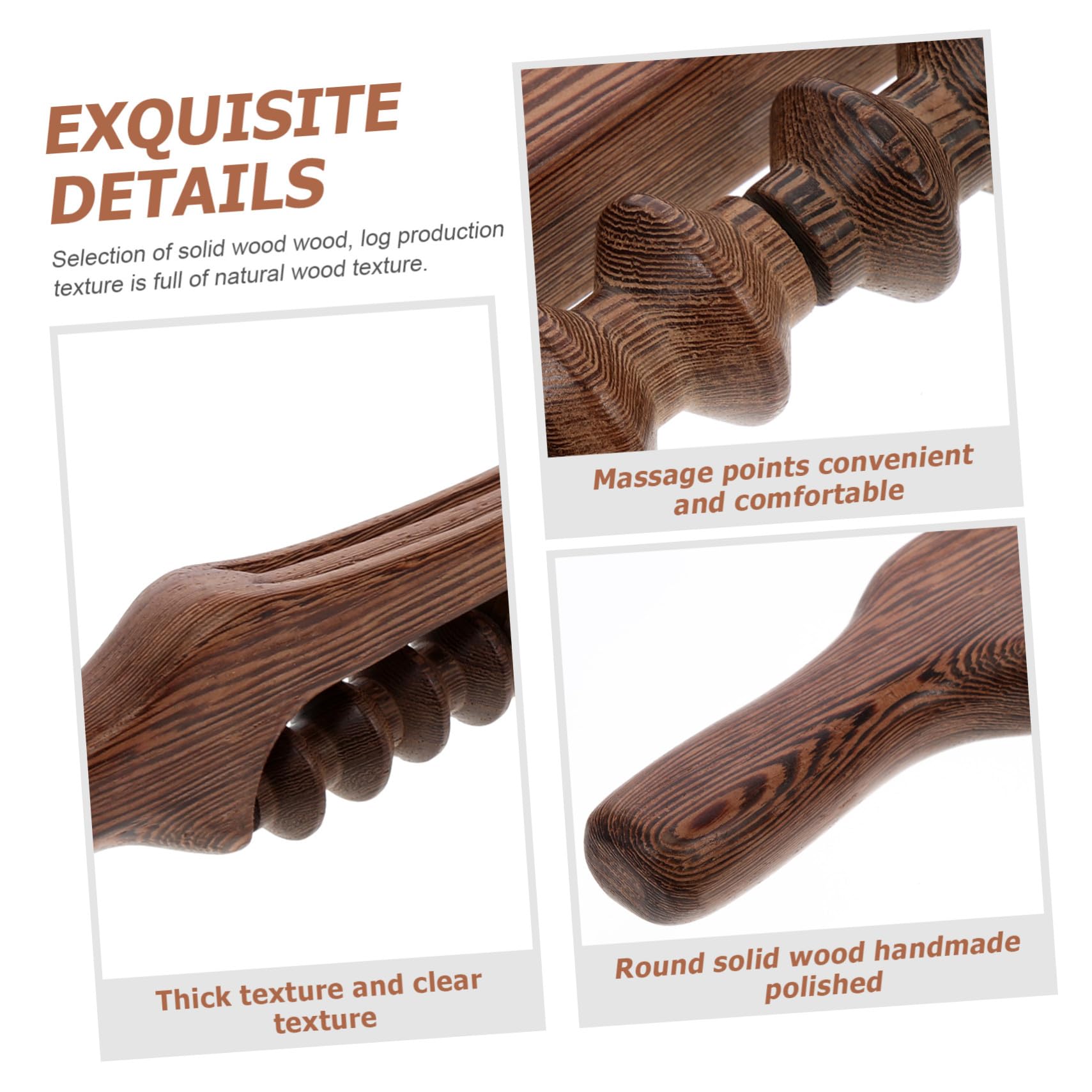 Masajeador de Madera Rodillo Diseño de Rueda para Espalda
