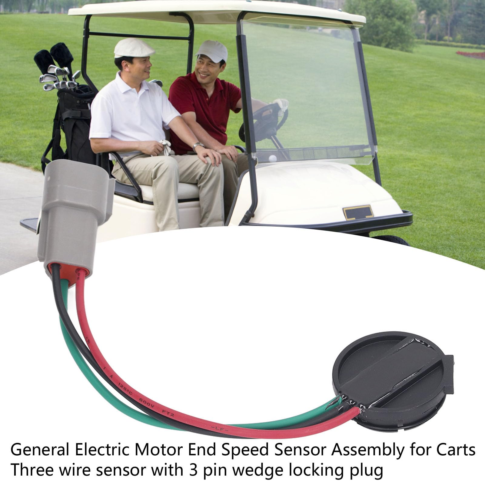Geschwindigkeitssensor für Elektro Golfwagen Motor, schnelle präzise Reaktion ABS Kunststoff Sensor 102265601 für CLUB CAR GE MOTOR 2004 bis heute