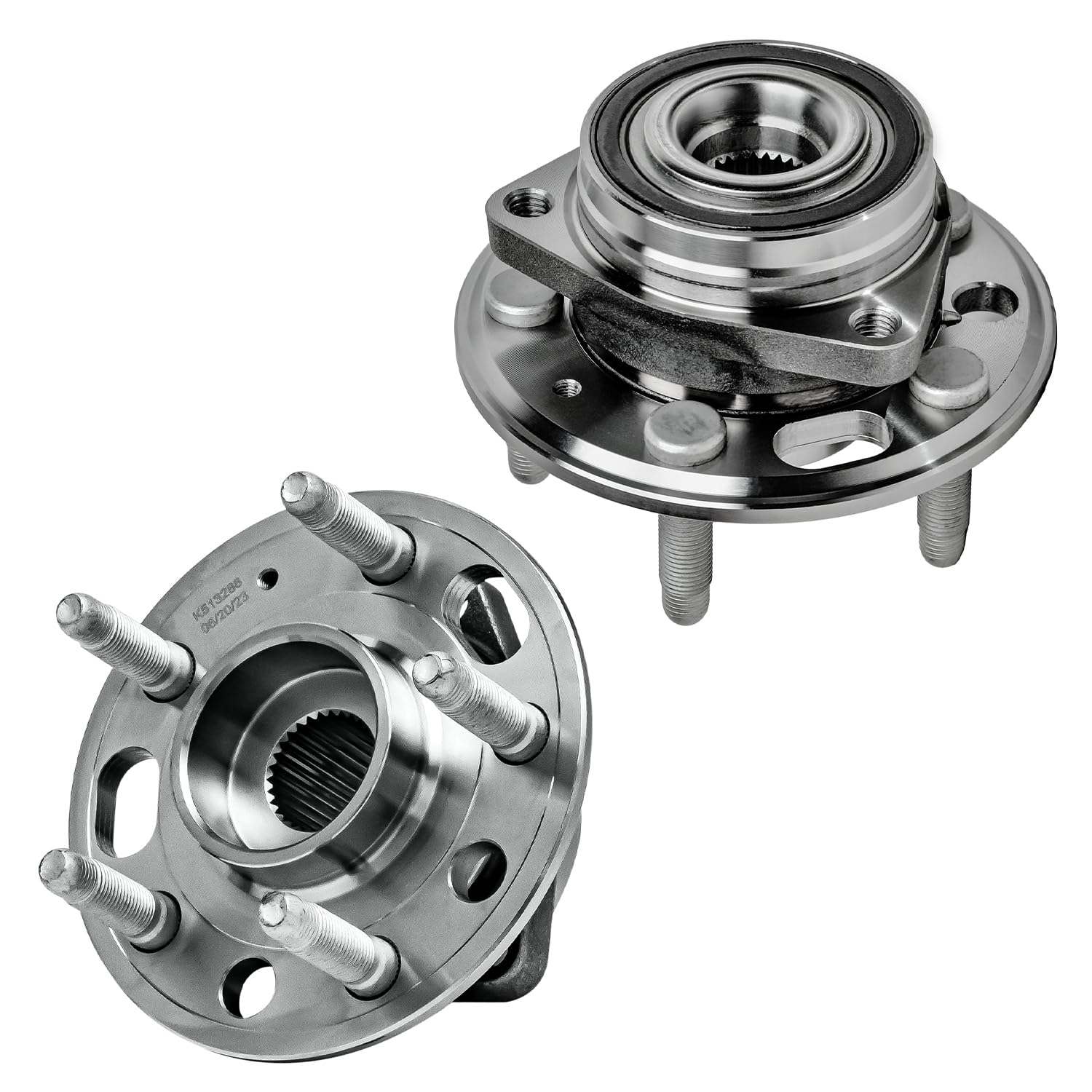 Detroit Axle - 2 Front Wheel Bearing Hubs Assembly for 13-15 Chevy Malibu