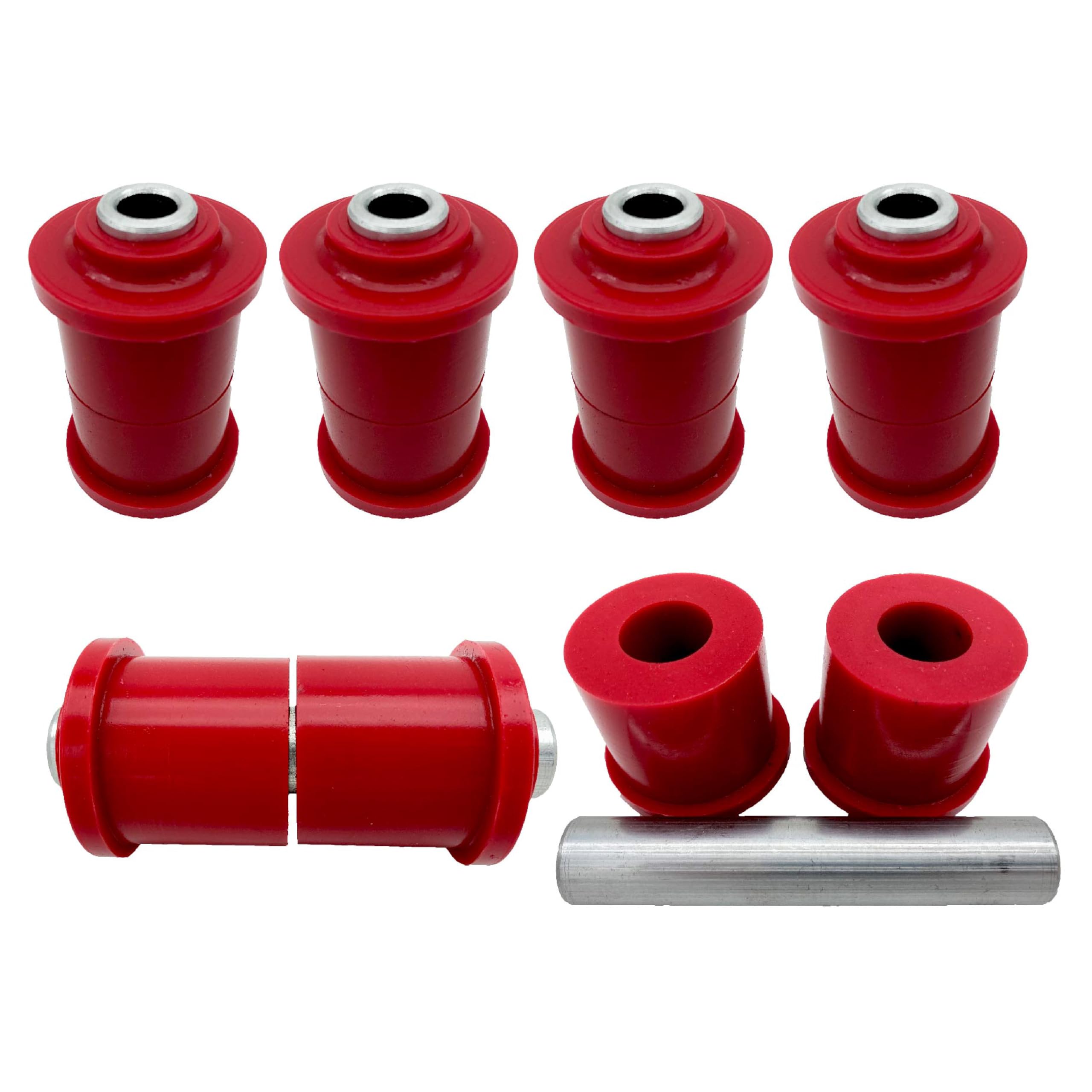 PSB Bushings - kompletny zestaw gniazd poliuretanowych do tylnej sprężyny i górnego pałąka - kompatybilny z VW Caddy 2004-2020