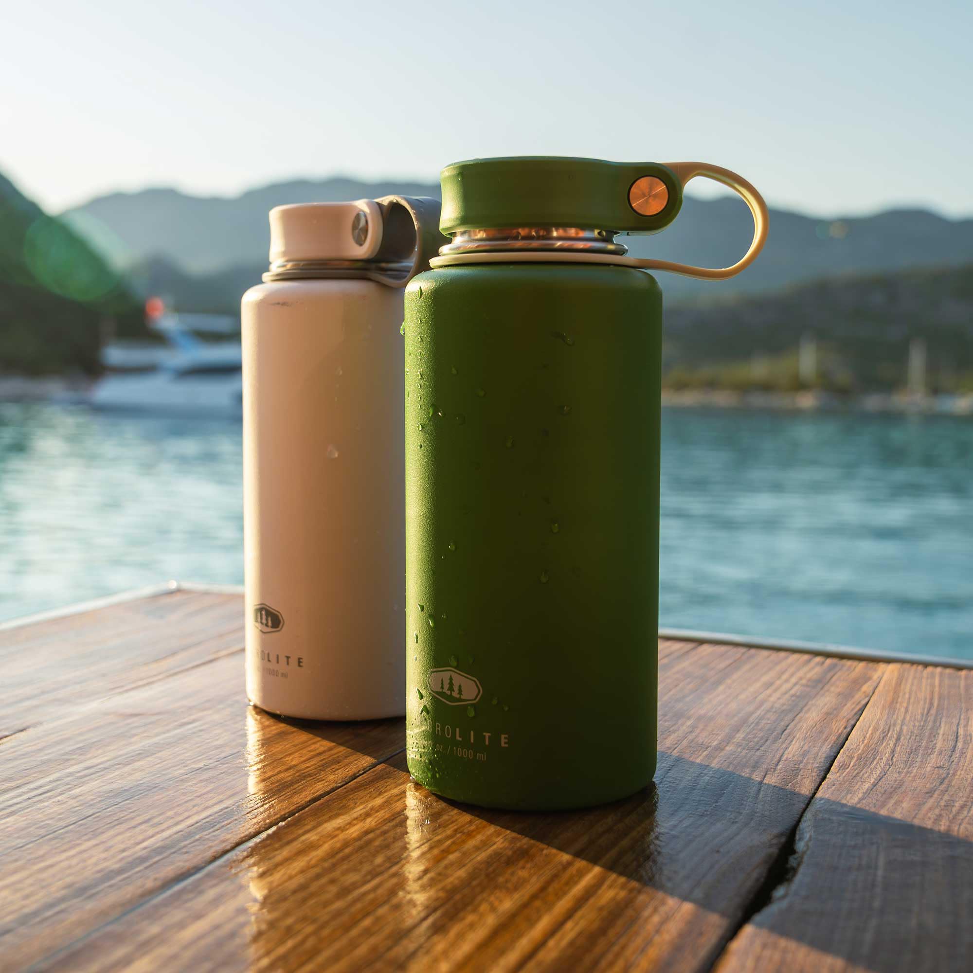 GSI Outdoors Microlite 1000 Twist Isolierflasche, 946 ml, Jade