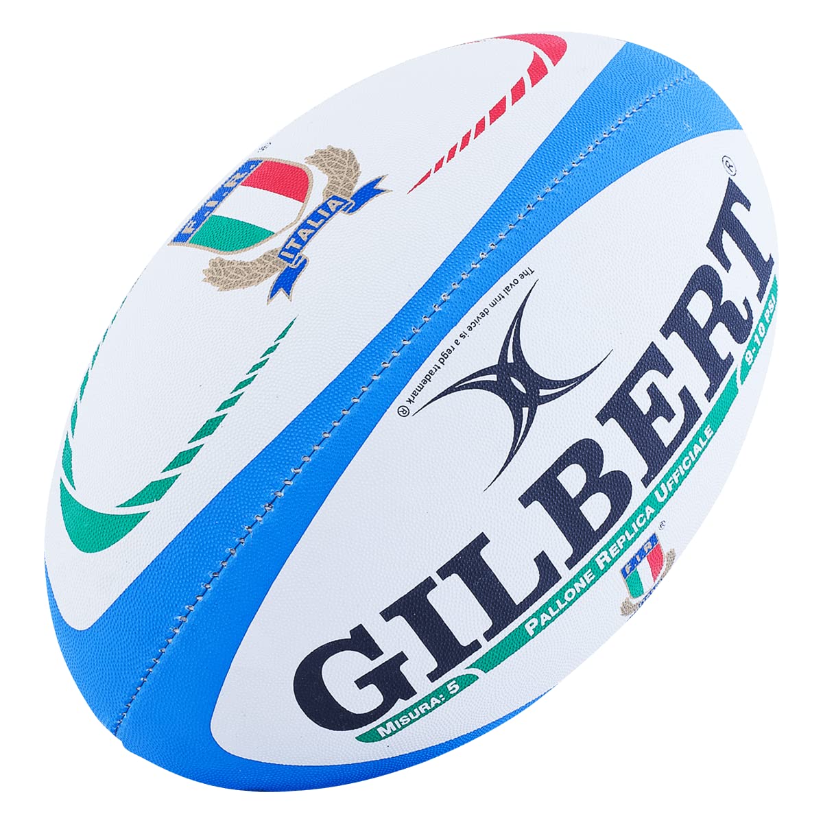 Gilbert Unisex Adult Italy Replica Ball - Multi-Colour, Size 5