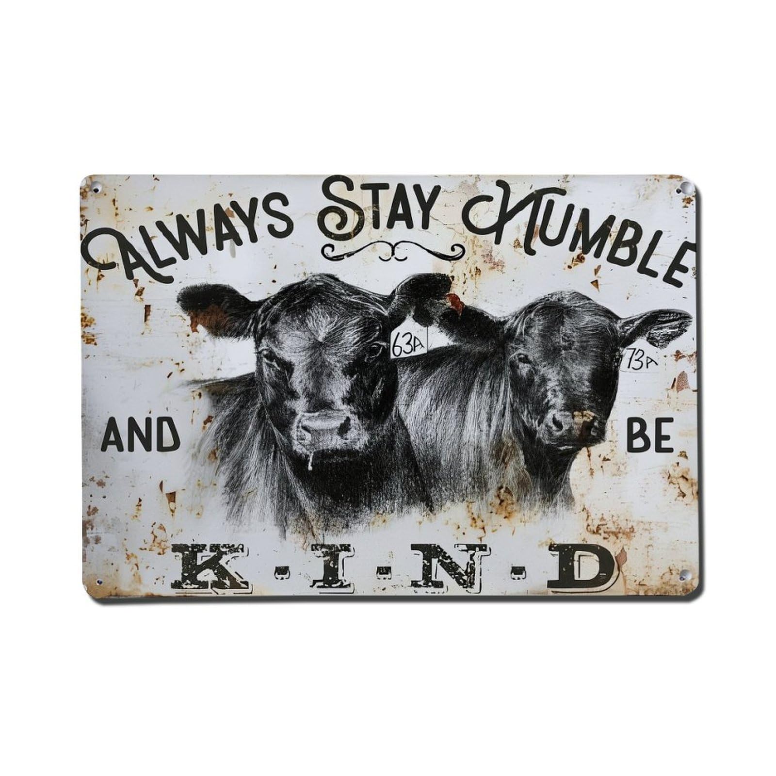 Always Stay Humble And Be Kind Tin Sign Vintage Metal Sign, Living Room,BAR, Home, Bedroom Wall Decor,Retro Metal Poster 8X12 Inches