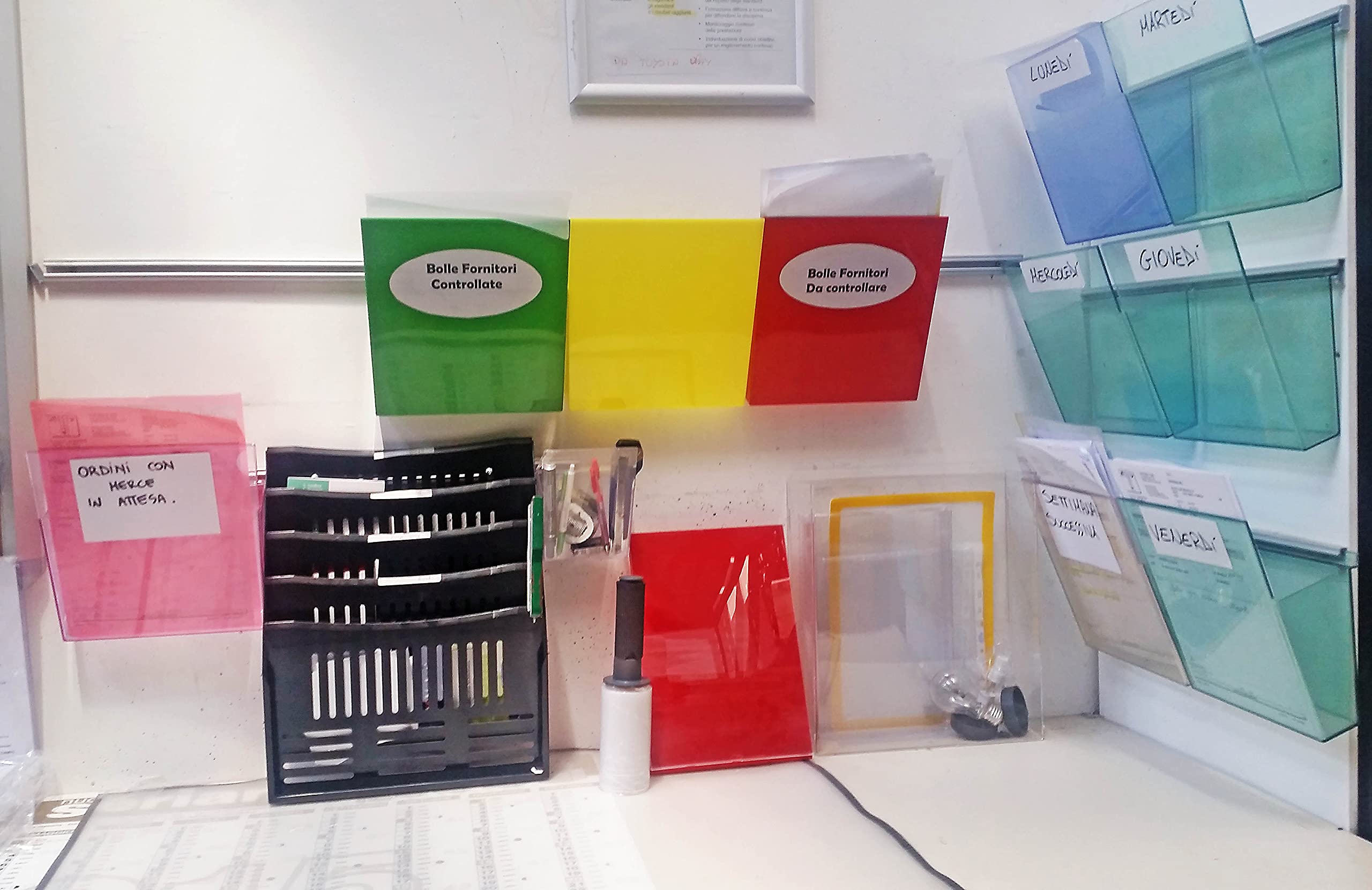 Kanban Vaschette Porta Documenti da Parete, A4