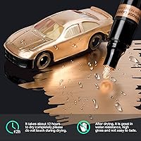 Vista 3 de KERIFI - Marcadores cromados de cobre líquido artístico, juego de marcadores reflectantes cromados metálicos brillantes y únicos, marcador de espejo