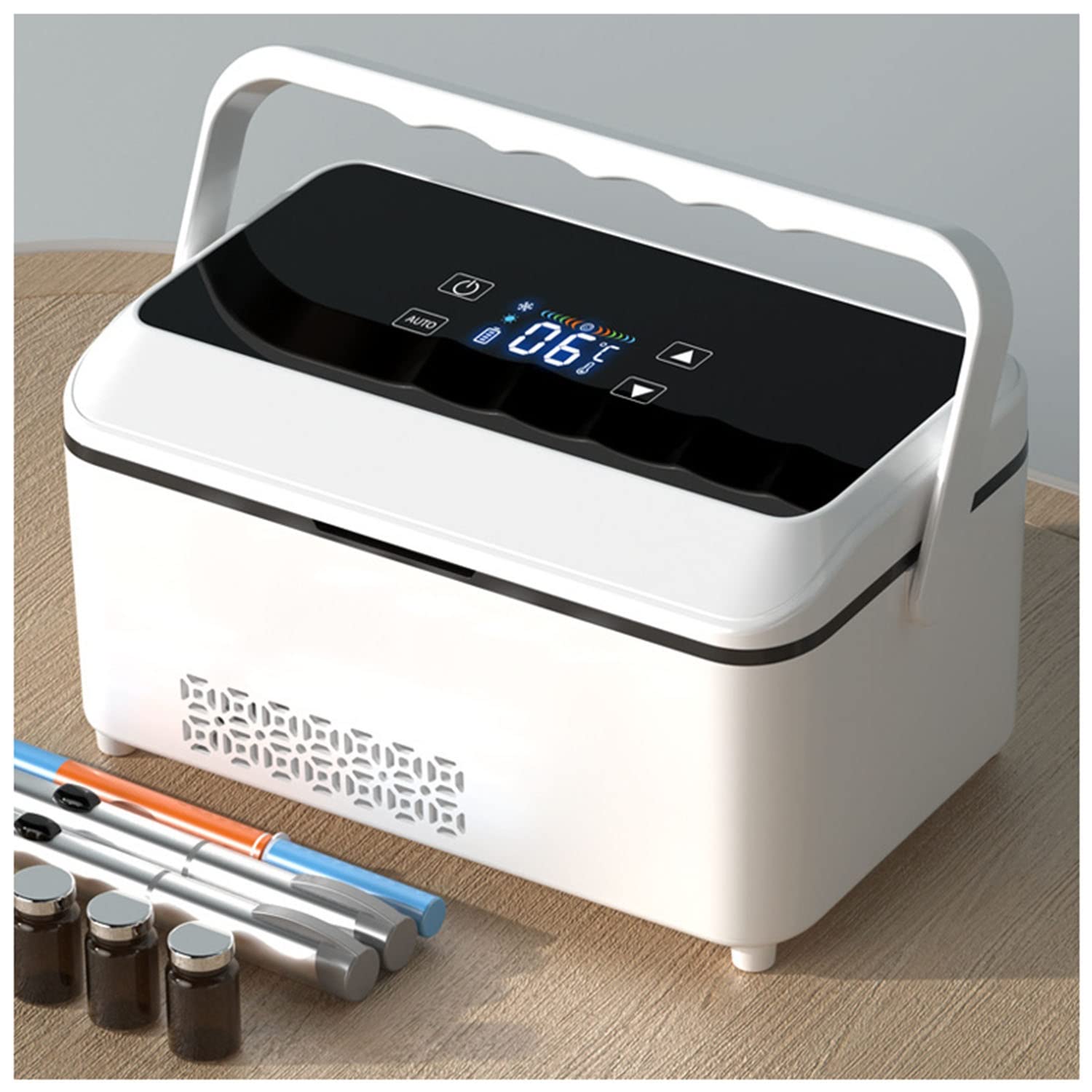 Sjdopulse Portable Insulin Fridge Medical Cooler, Small Travel Box For Medication Insulin Refrigerator Drug Cooler Suitable For Diabetic Interferon Medicine Storage