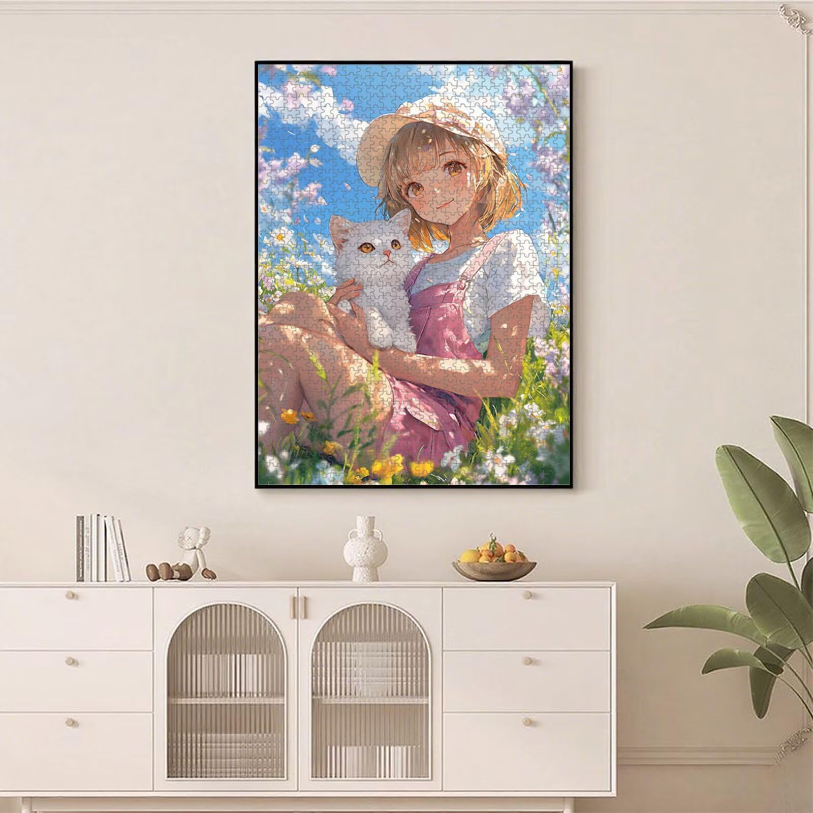 3000 elementów, puzzle dla dorosłych, komiksy i dziewczynki, drewniane puzzle 1T#2205 | Drewniana konstrukcja, precyzyjne cięcie, jasne kolory, statyczne hobby, relaks, dekoracja domu, prezent, 87 x 111 cm
