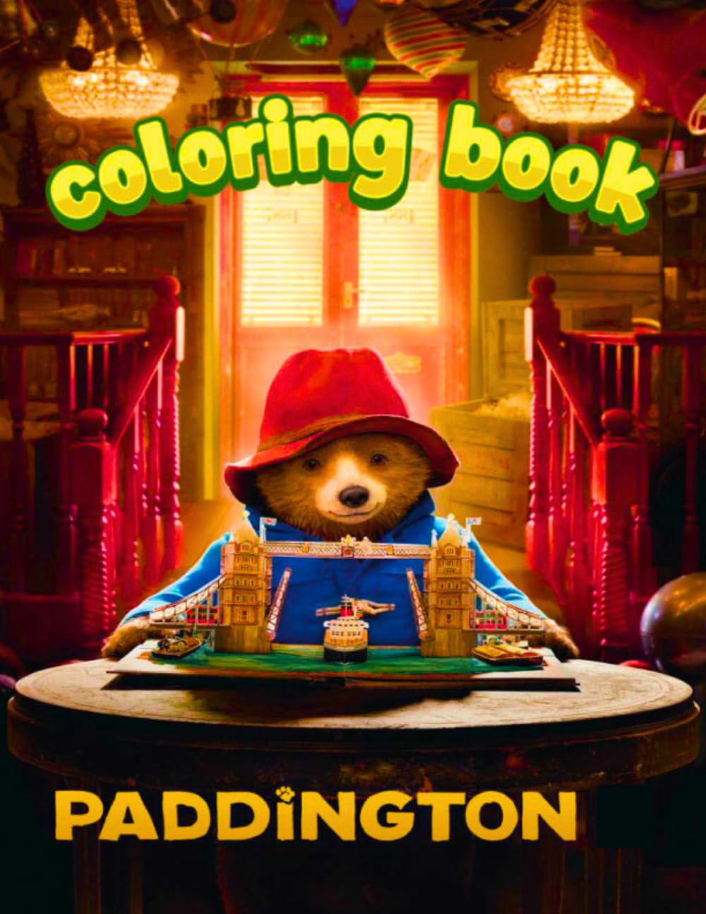 Padd-ington Coloring Book: Fun Adventures, Cute Scenes & Relaxing Coloring Pages for Kids Ages 4-8