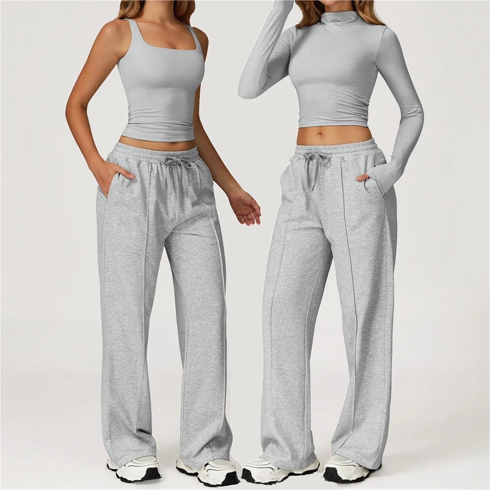Ensemble Yoga Femme Ensemble de Yoga 2 pièces, vêtements Gymnastique for Femmes, survêtement, Sensation Nue, Ensembles d'entraînement, Push Up, Costume Fitness, Course à Pied