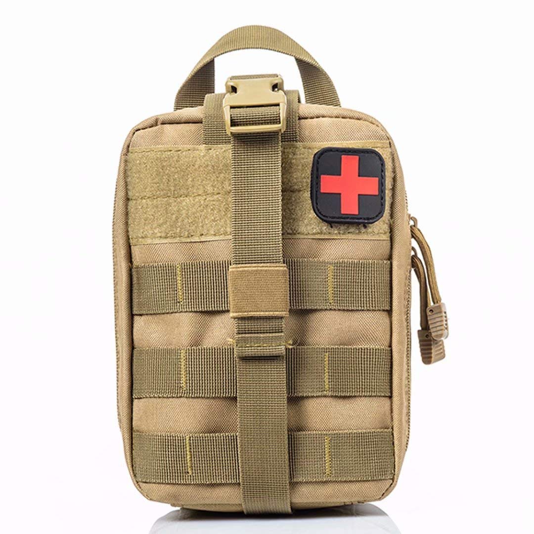 PAXLamb Tactical Molle Pouch Rip-Away First Aid Bag EMT 1000D Nylon Military Medical Emergency Bag Only