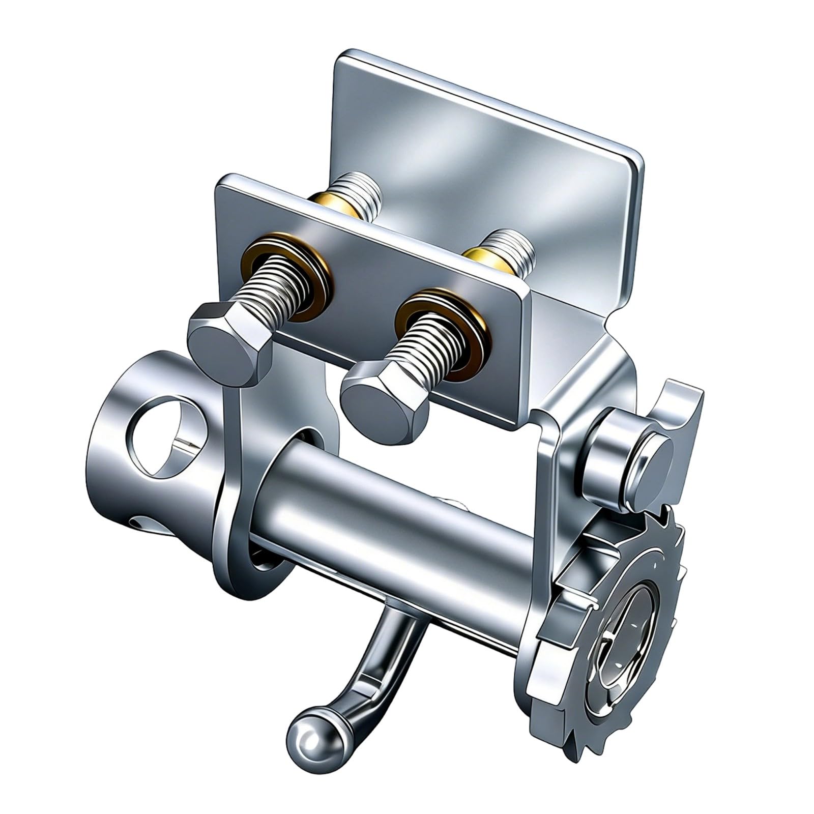 Portable small load ties without welded construction and safety lock, compact for storage in various applications, steel lashing clamps