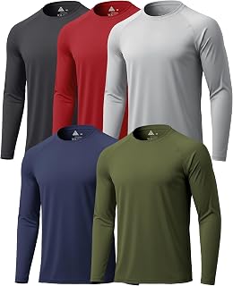 Fishing Shirts for Men Long Sleeve Sun Protection Hiking T-Shirts Fast Dry UV Swiming Shirts for Men Outdoor Shirt Rash Guard M