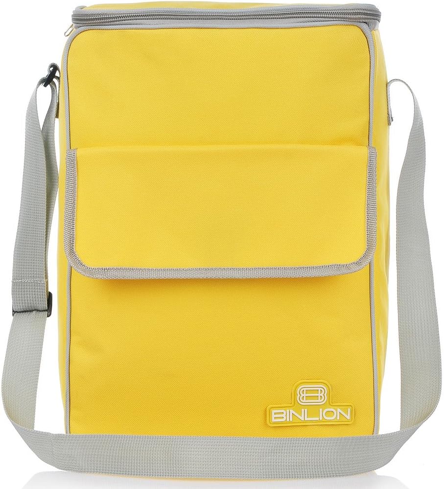 Binlion Lunch Cooler Tote Bag-Yellow