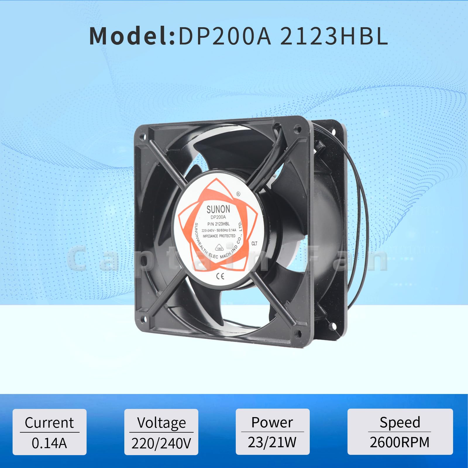 Amazon.com: DP200A 2123HBL Fan 12038 220/240V 0.14A 120 * 120