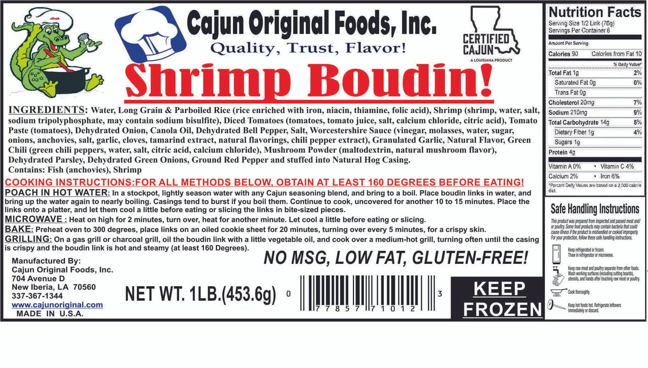Shrimp Boudin (1 lb)