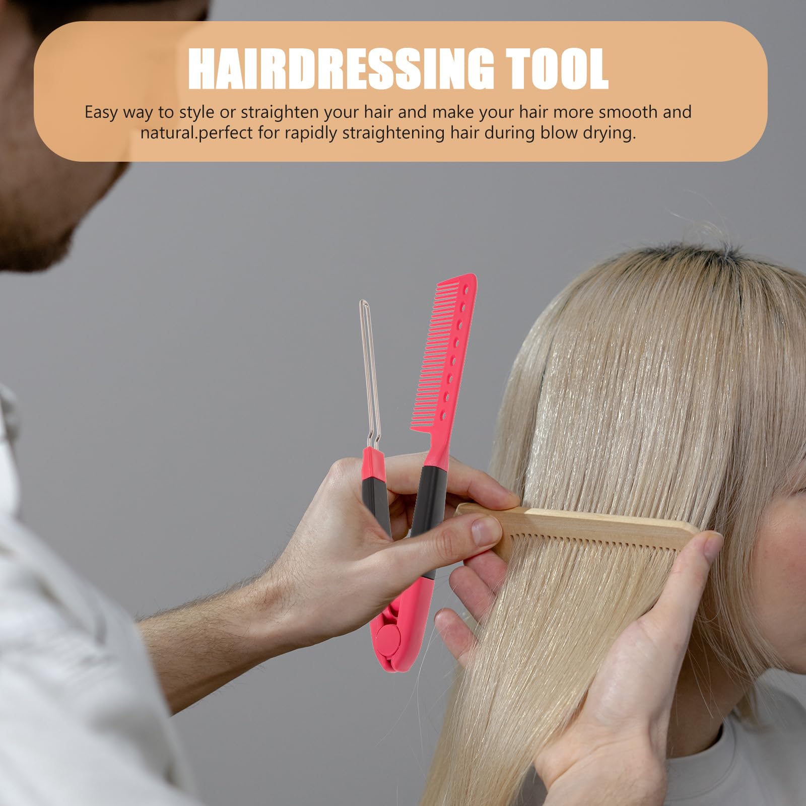 Gray Hair Straightening Comb Karmin OnePass Straightening Comb - Karmin Hair Tools main image 2
