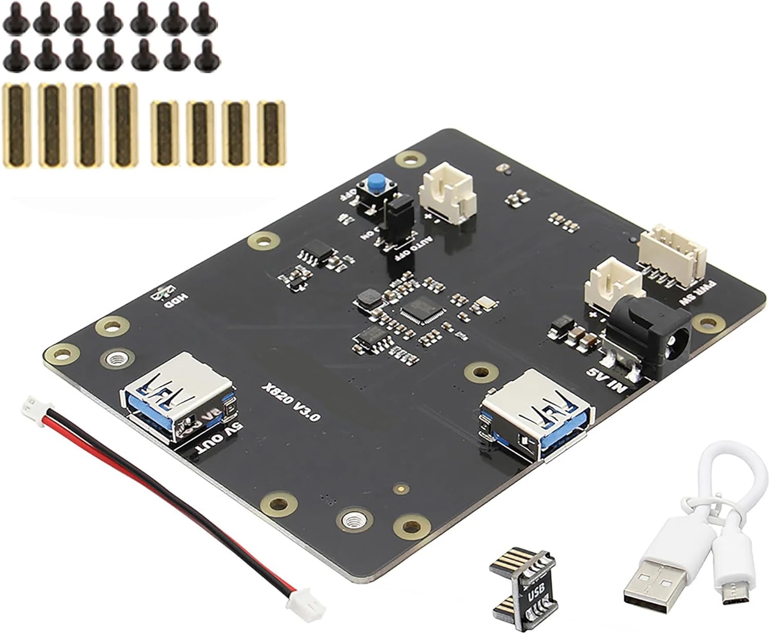 Amazon.com: DollaTek Raspberry Pi 3 B+/3B SATA HDD/SSD Storage ...