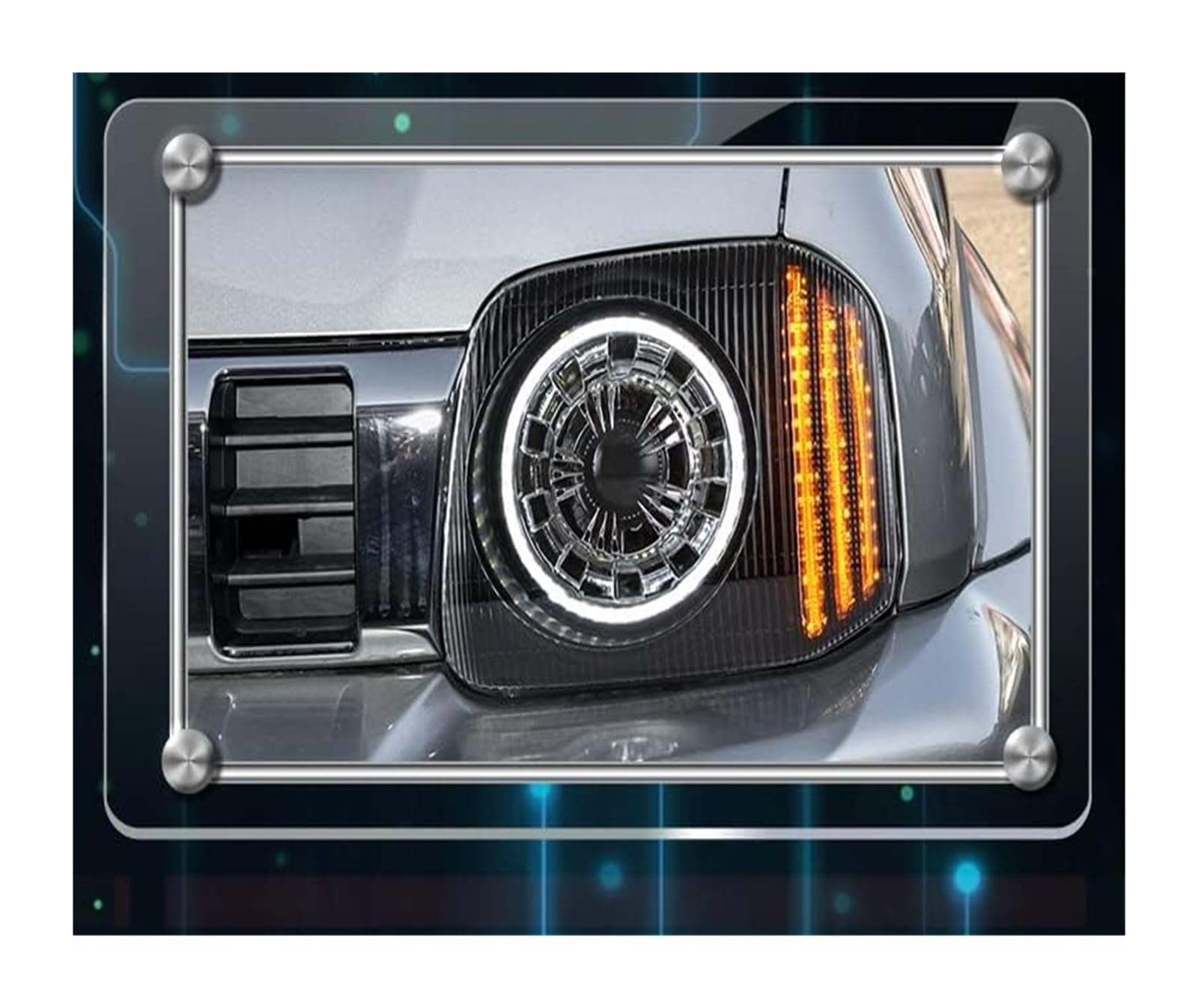 Ciloc Para Suzuki Para Jimny Faro 2007-2017 Luces Coche Lámpara Cabeza Drl Lente Proyector Lámparas Delanteras Automotrices Luz Intermitente Retrovisor Lateral