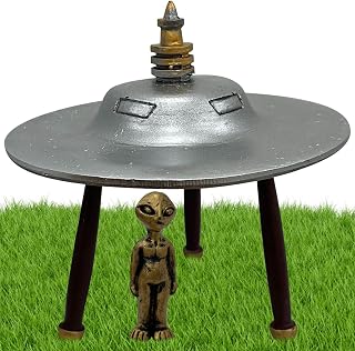 Creative Alien Sculpture,Creative Resin Garden Sculptures and Statues | Weather Resistant Garden Art Craft Ornament, Garden Patio Lawn Yard Ornament Accessories Gangwang