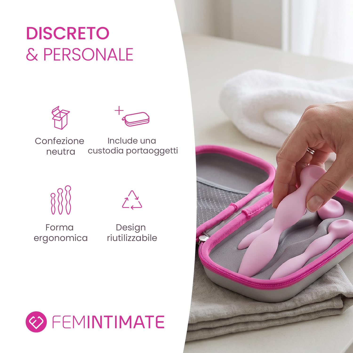 Femintimate Intimrelax – Set Dilatatori Vaginali – Allenamento Progressivo – Migliora Elasticità e Comfort Intimo