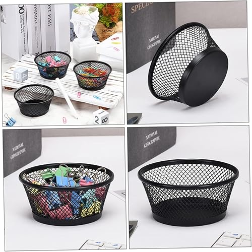 Miniatura 9 de Alipis Organizador de clip de papel, 6 piezas, soporte de escritorio de malla, accesorio de escritorio de oficina, clip de papel, contenedor de clip