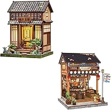 CUTEBEE Book Nook - Dollhouse Kit for Adults, Japanese Style House, DIY Miniature House, 3D Wooden Puzzle, Bookshelf Decor Gifts