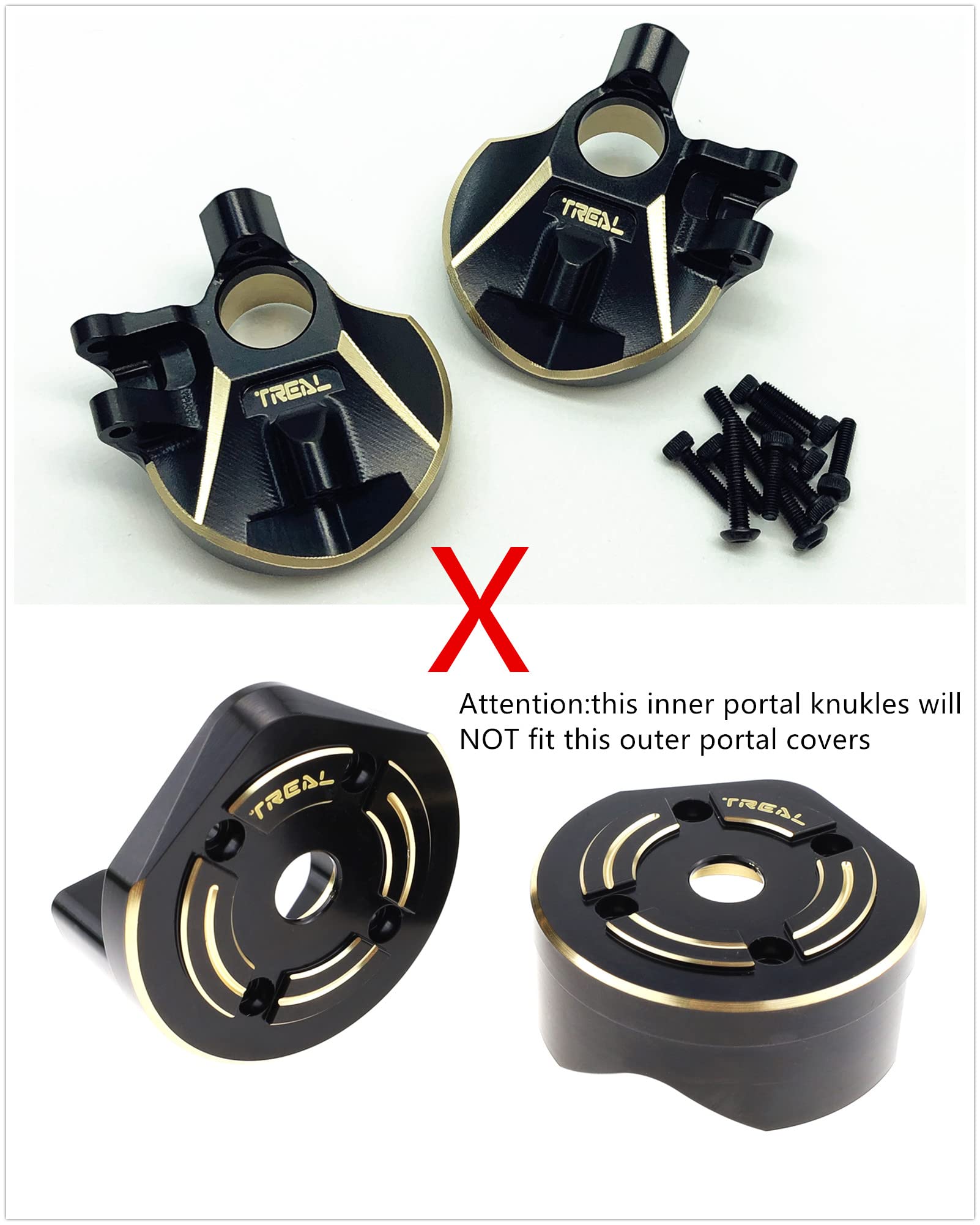 Amazon.com: Treal Brass Inner Portal Covers Front Steering