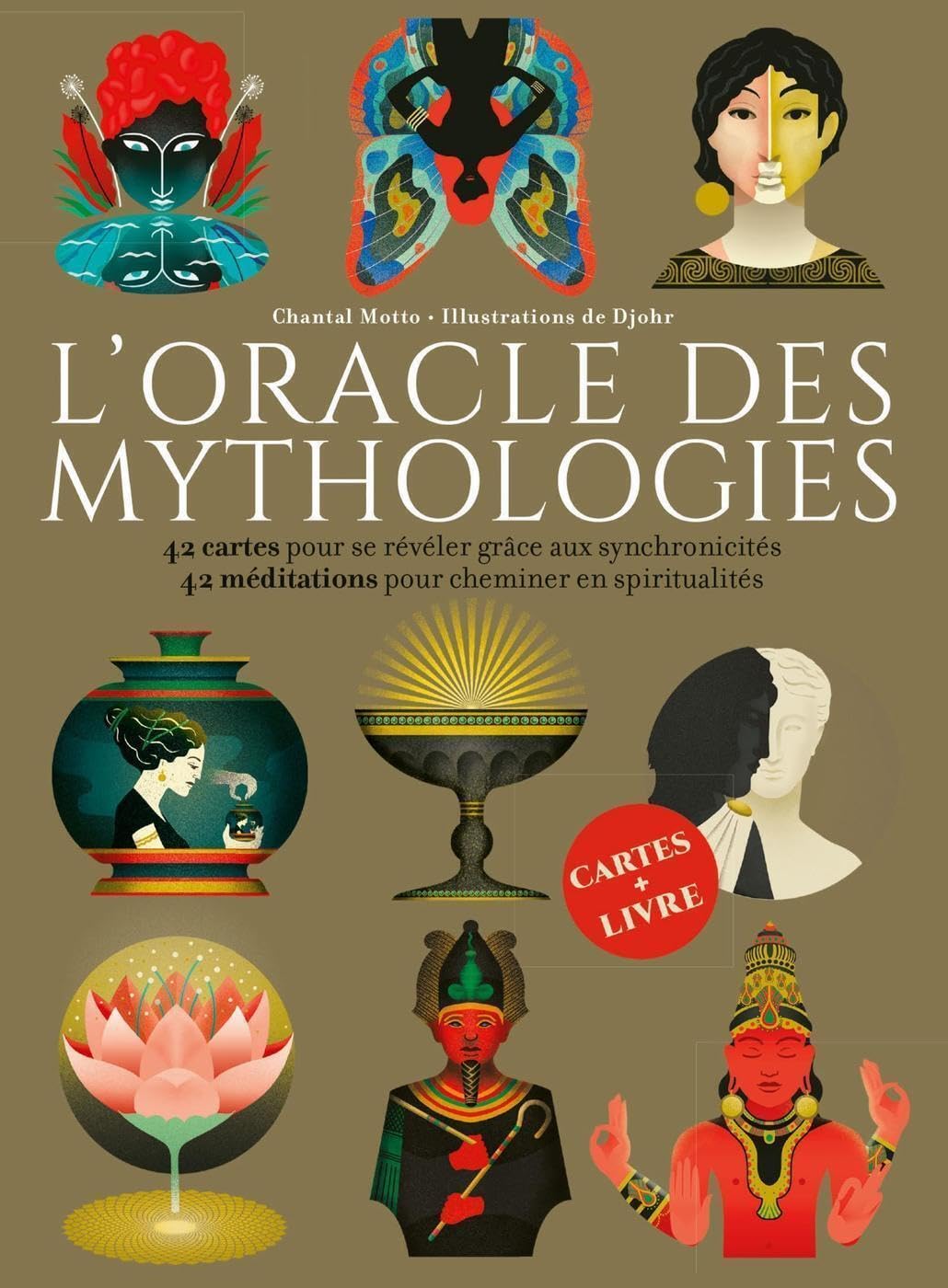 L'Oracle des mythologies: 42 cartes pour se révéler grâce aux synchronicités ; 42 méditations pour cheminer en spiritualités