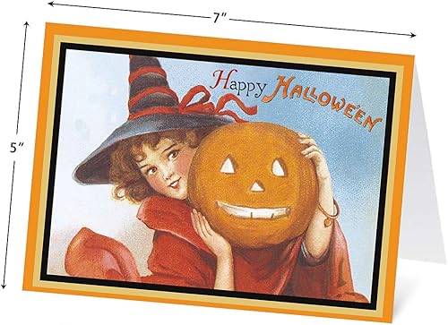 Miniatura 23 de Current Juego de 8 tarjetas de felicitación mágicas de lujo de Halloween – Juego de 8 tarjetas grandes de 5 x 7 pulgadas, paquete variado