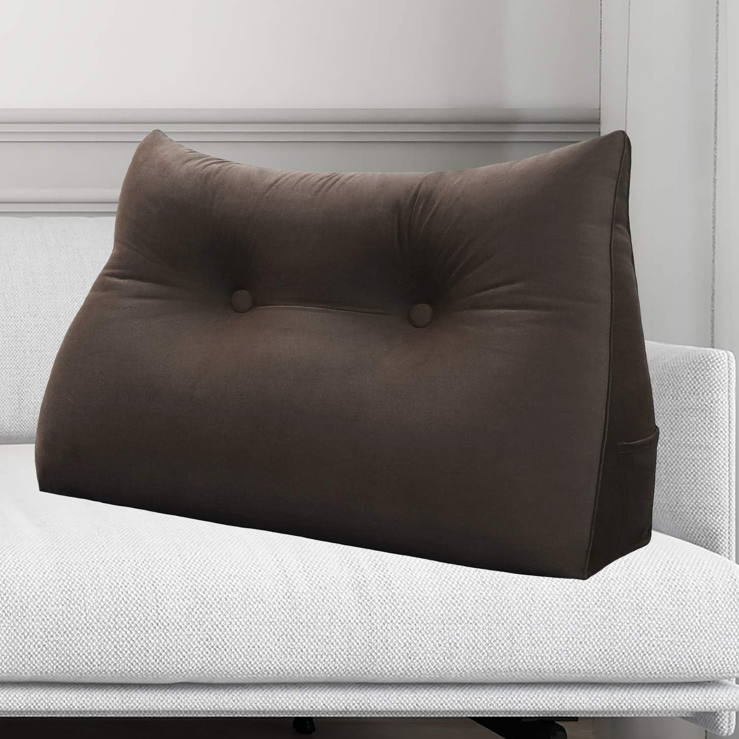 Cuscino triangolare da comodino, 150 cm, cuscino lungo e morbido, cuscino per divano da soggiorno, adatto per leggere a letto, cuscino lombare | Leroy Merlin