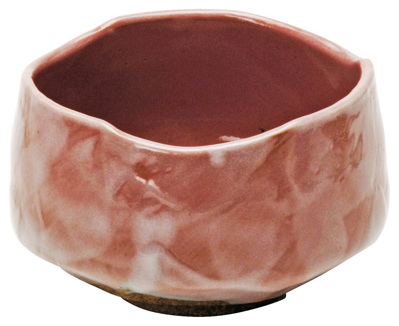 粉引吸出し茶碗　5個 荒粉引水玉茶碗（商品番号355-305-579）