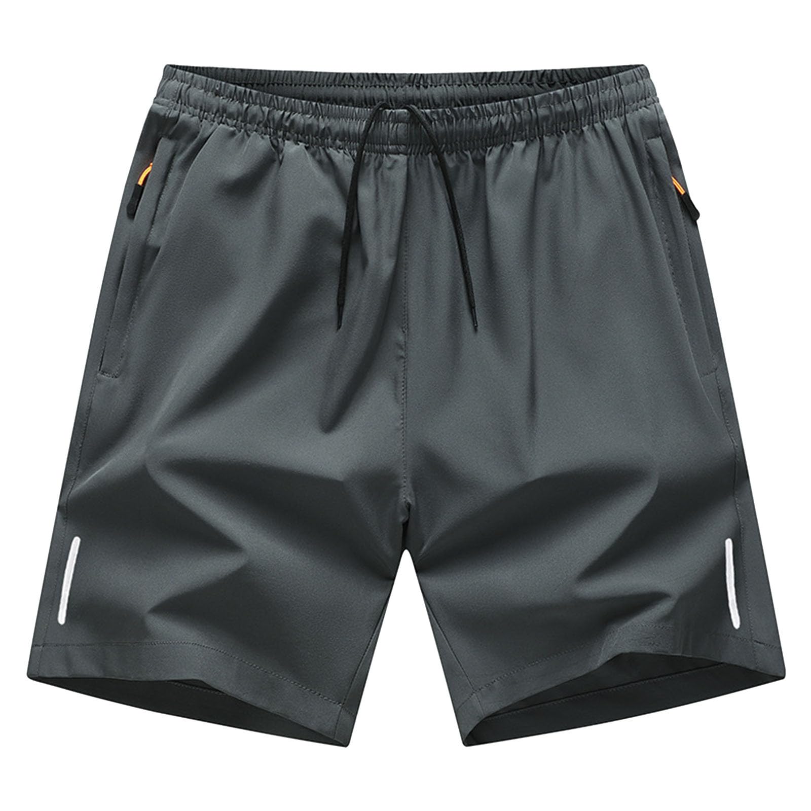Mens Athletic Running Shorts Elastic Waist Drawstring Workout Shorts Lightweight Sports Gym Basketball Short Pants