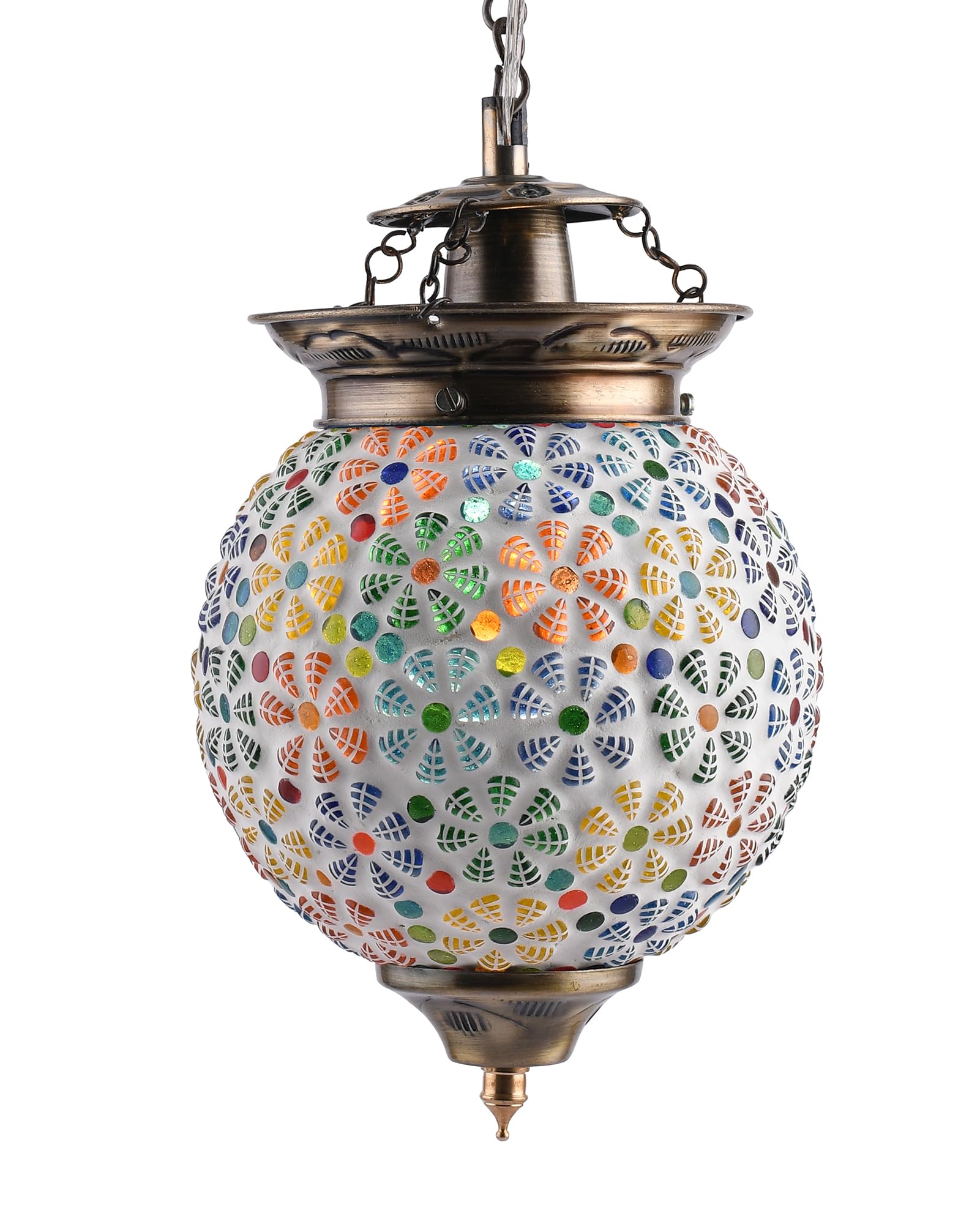 Handcrafted Mosaic Pendant Light - Turkish Moroccan Style -3