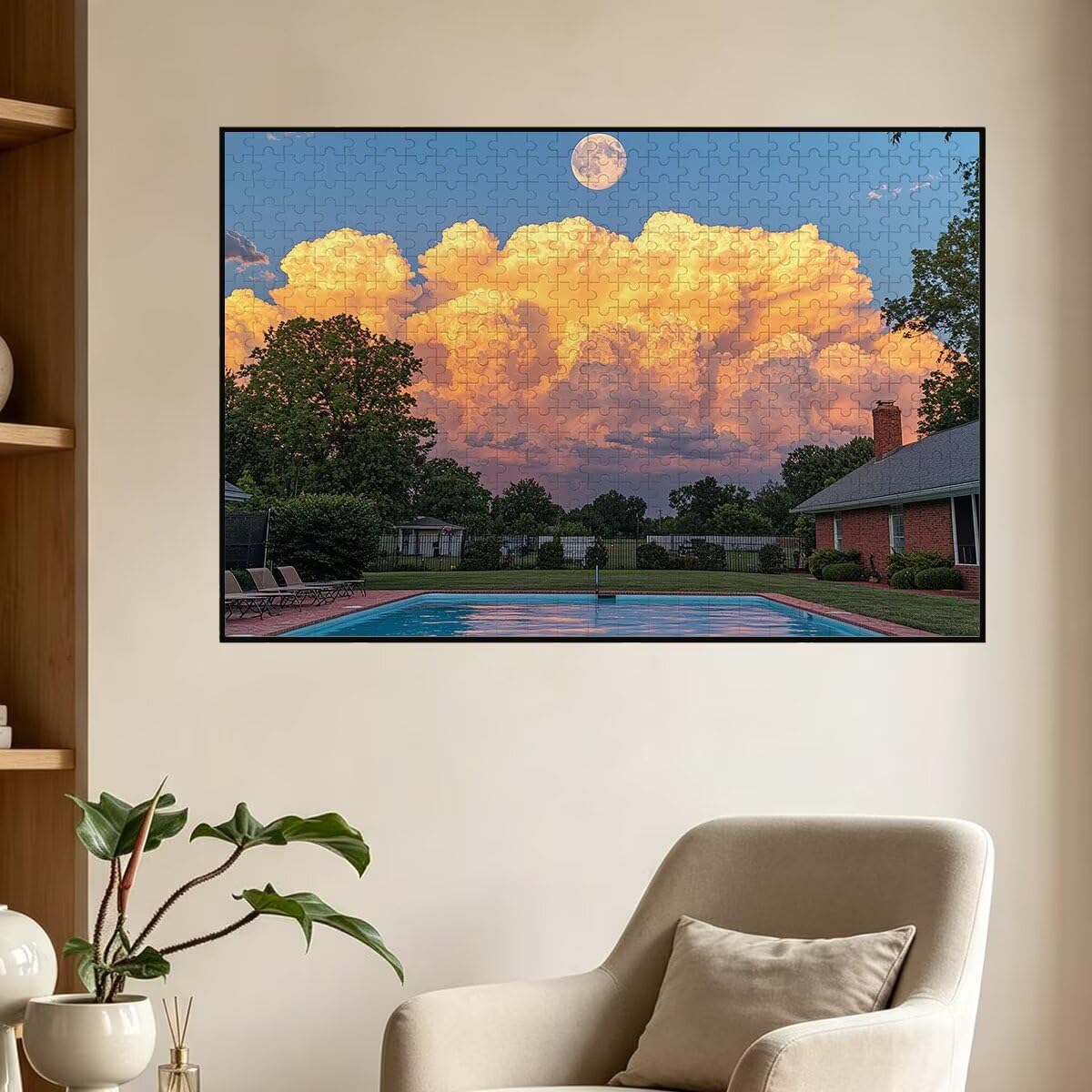 Puzzle 5000 Pieces, Puzzle Cloud, Drewniane Puzzle 156x105cm -1478