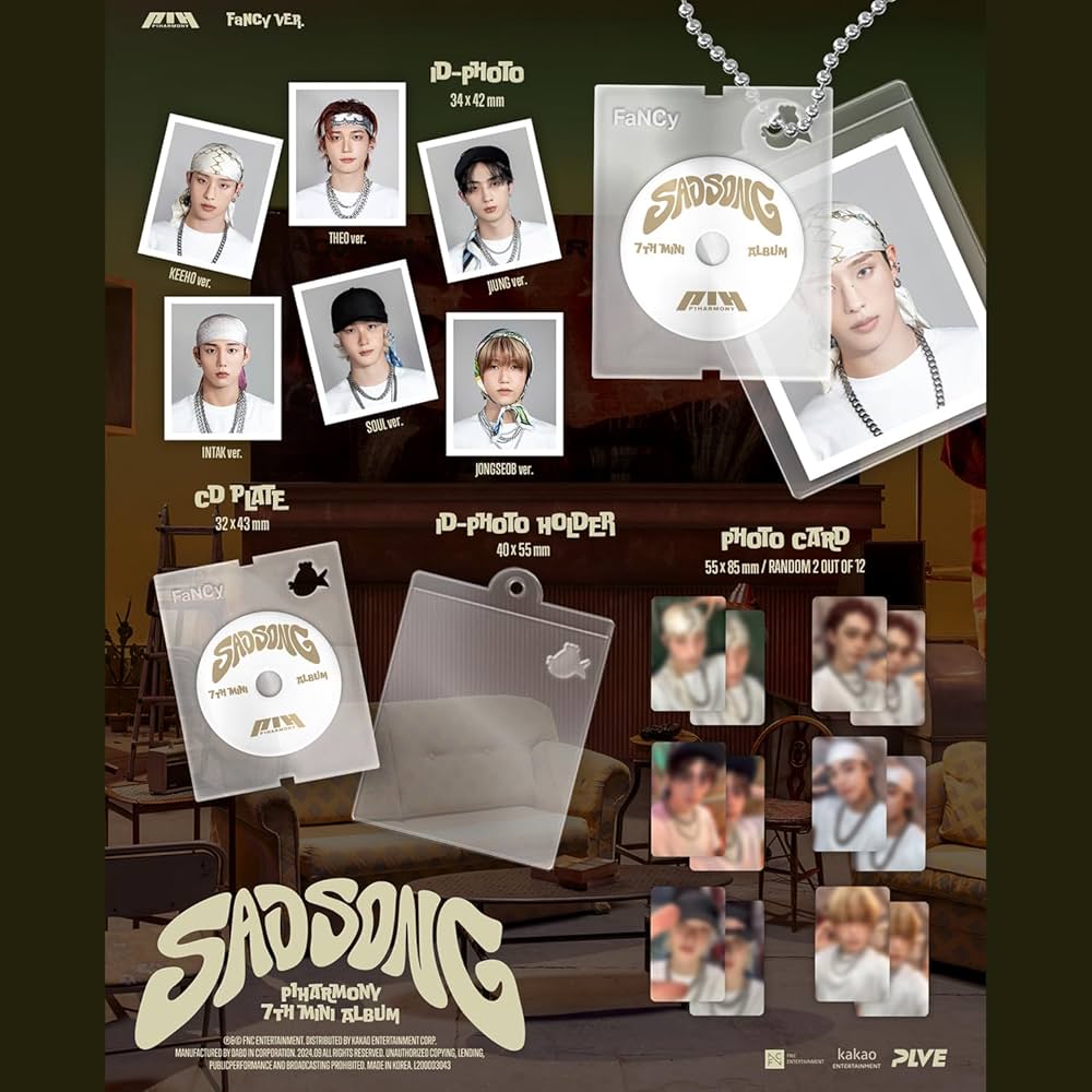 P1Harmony トレカ MUSICART OT6 SADSONG P1Harmony “Sad Song” - Official Photocard (1) [24.9.30
