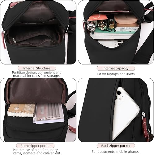 Miniatura 4 de Bolso bandolera pequeño para mujer, cangurera cruzada para mujeres y hombres, Bolso bandolera A-albaricoque, Bandolera Bandolera Bolsa de pecho