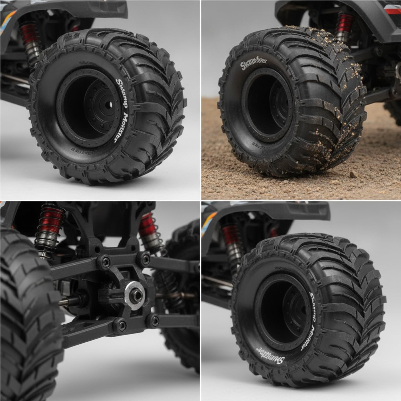 Baoblaze Auto Radiocomandata Bambini Auto Rc Fuoristrada Camion Telecomandato Veicolo Giocattolo Migliorato su Ed Struttura Gomma Plastica Adatta per Cortile Giardino Parco Giochi all’Aperto