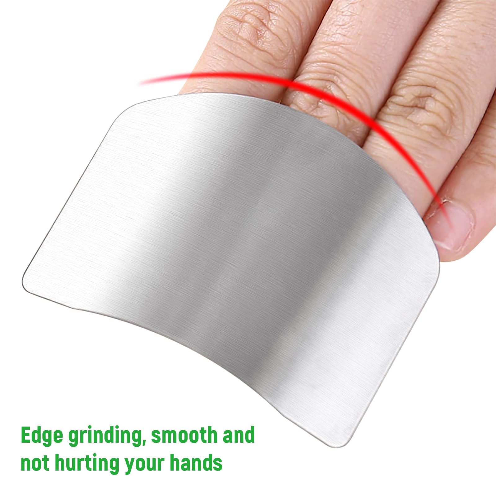 Protector de dedos para cortar alimentos de acero inoxidable