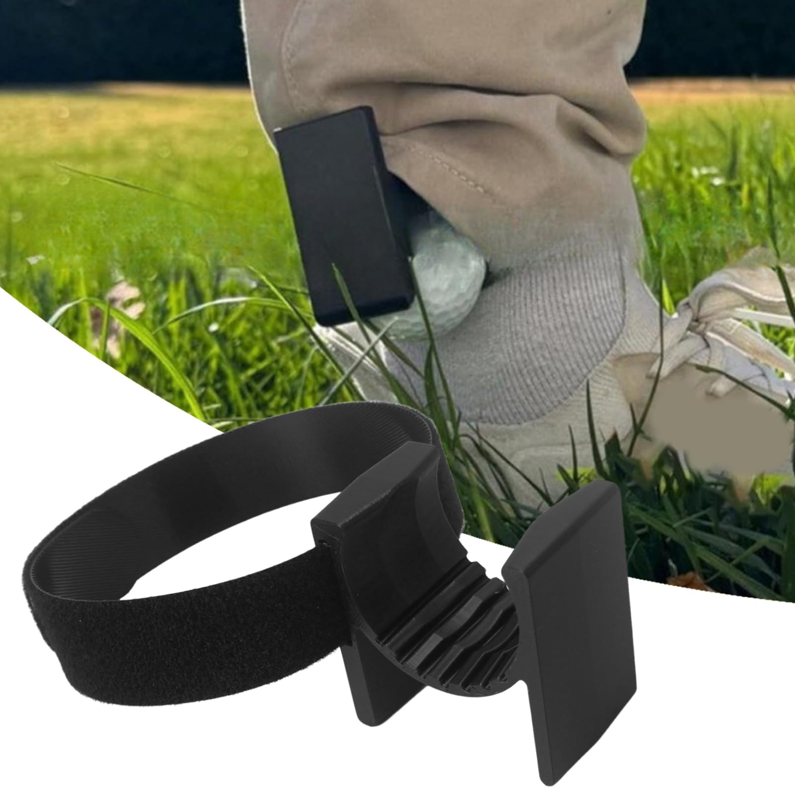 Support de balle de golf pour cheville – Gadget farce pour golfeur – Support de cheville ergonomique pour balle de golf pour camping, diffusion en direct, maison, voyage, extérieur, pratique