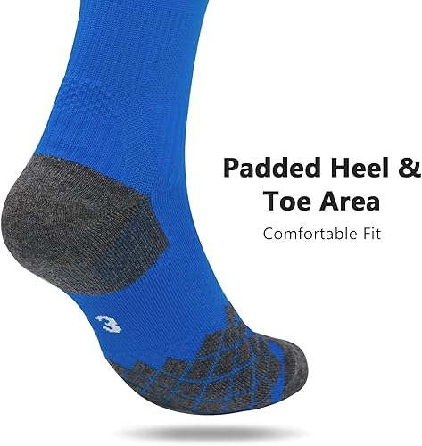 Miniatura 3 de Northdeer Calcetines de fútbol para jóvenes, calcetines de béisbol para fútbol, sóftbol, mujeres, jóvenes, adultos, hombres, sobre la pantorrilla,