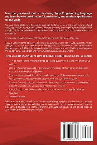 Ruby Programming for Beginners: An Introduction to Learning Ruby Programming with Tutorials and Hands-On Examples