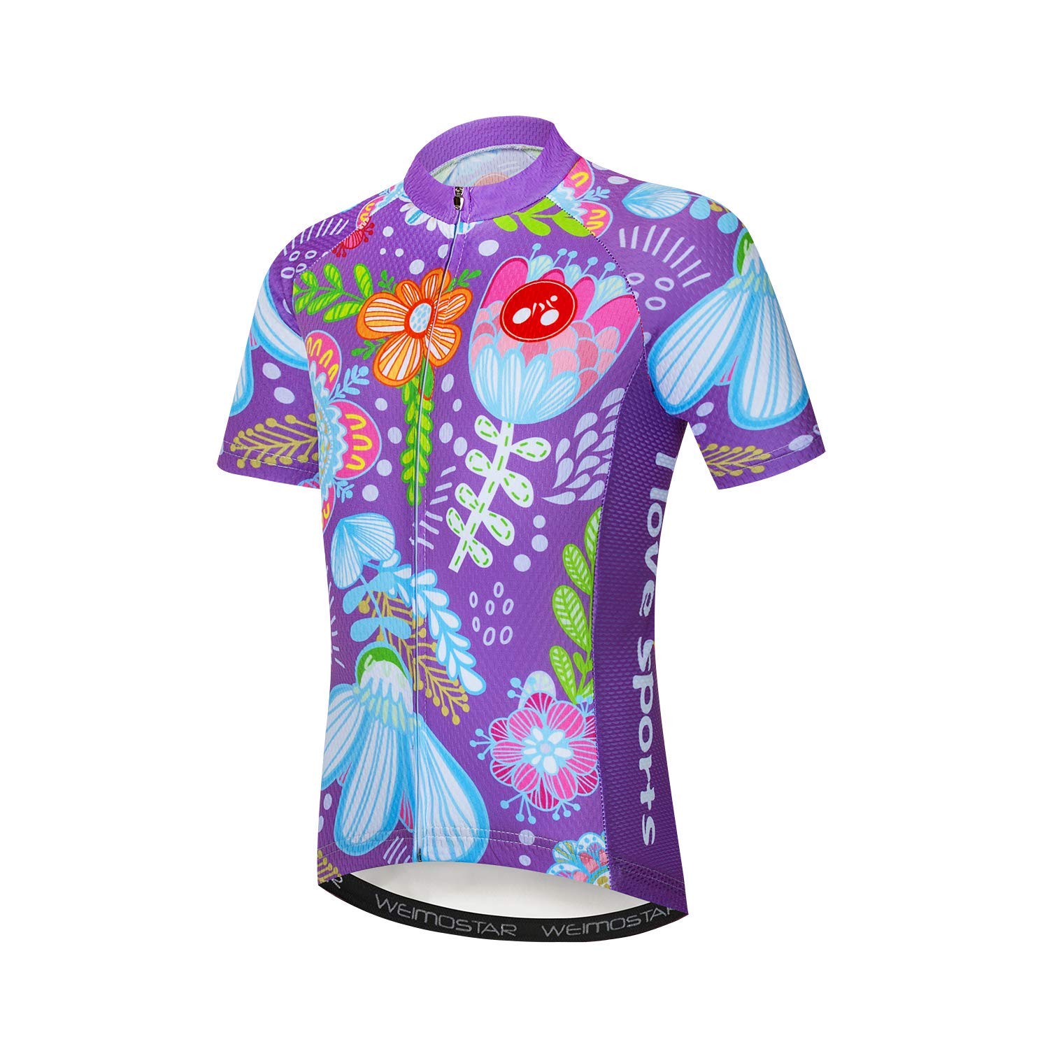 Radtrikot für Kinder, kurzärmelig, Cartoon-Rennrad, Mountainbike-Set, Oberteil, kurz, für Mädchen und Jungen, atmungsaktiv