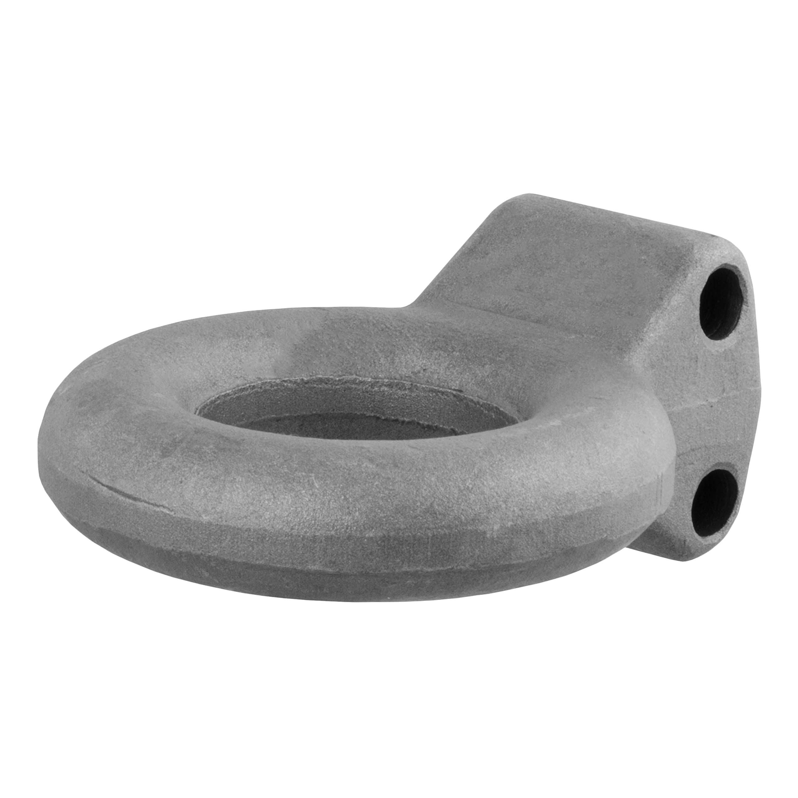 48600 Raw Steel Pintle Hitch Lunette Ring 3-Inch ID, 12,000 lbs, Channel Mount Required, Gray