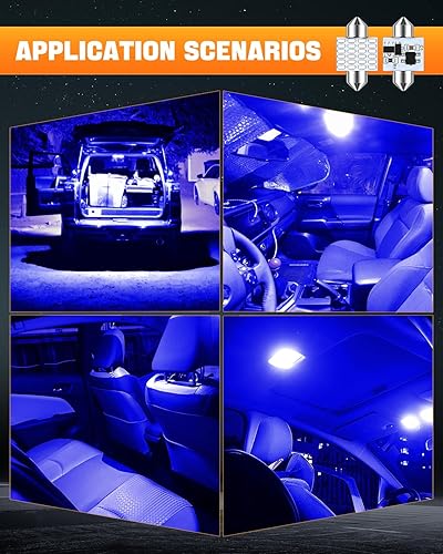 Miniatura 13 de LUYED Juego de chips 2 X 570 de luz súper brillante 3014 48-EX 569 578 211-2 212-2 focos LED para luz de domo, blanco xenón