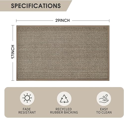 Miniatura 6 de Artoid Mode Tapetes de cocina antideslizantes y lavables, parte trasera de goma, tapetes absorbentes para puerta de cocina, tapetes para el piso del